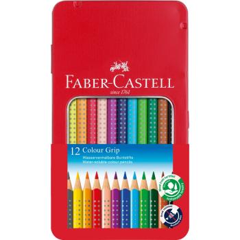 Faber-Castell Colour Grip Farbstifte 12er Blechetui